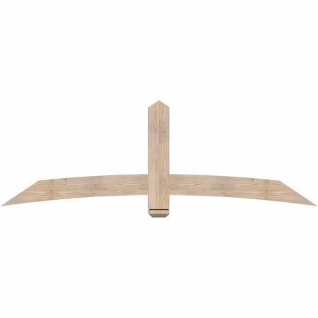 Ekena Millwork Bellingham Smooth Timber Gable Bracket, Douglas Fir, 84"W x 28"H x 3 1/2"D x 5 1/2"F, 8/12 Pitch GBW084X28X0406BEL00SDF